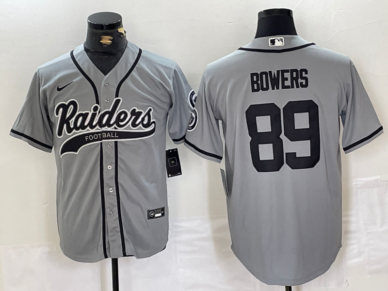 Men's Las Vegas Raiders Brock Bowers #89 Gray Jersey